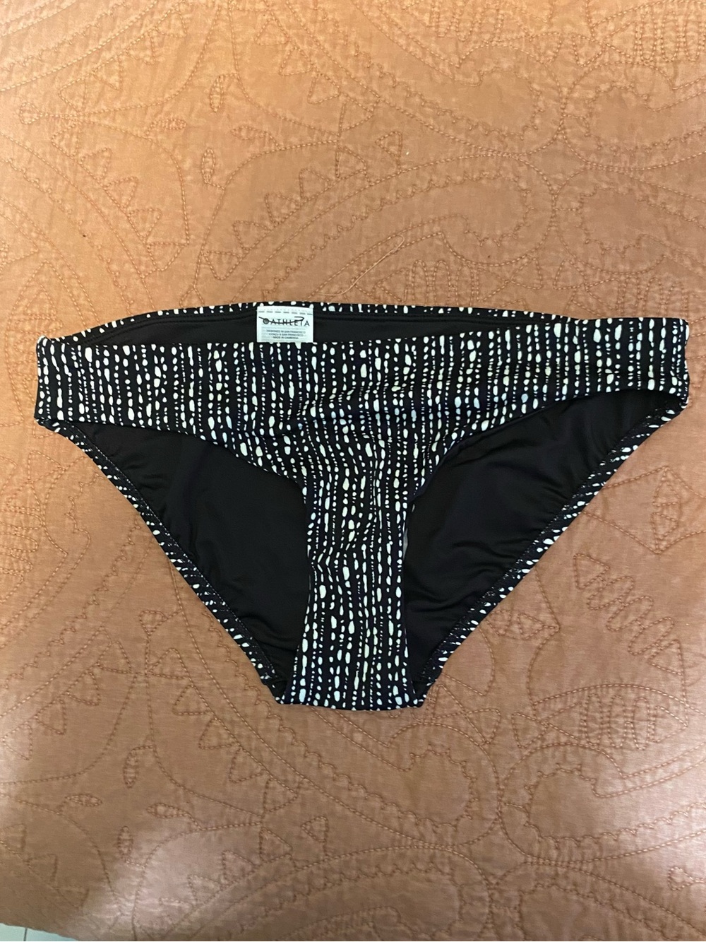 Athleta patterned bikini bottoms
